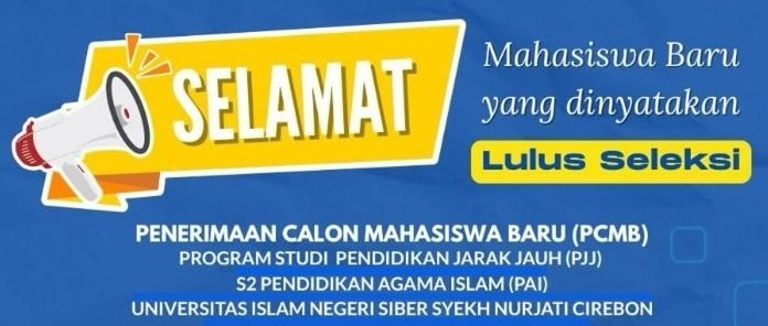 Pengumuman Penetapan Calon Mahasiswa Lulus Seleksi PCMB Prodi PJJ S2 PAI Gelombang 2 Tahun 2026